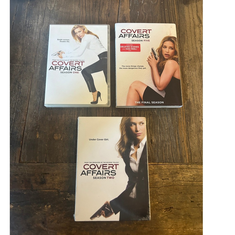 Covert Affairs DVD Lot Seasons 1 2 5 The Final Season Spy Drama Piper Perabo